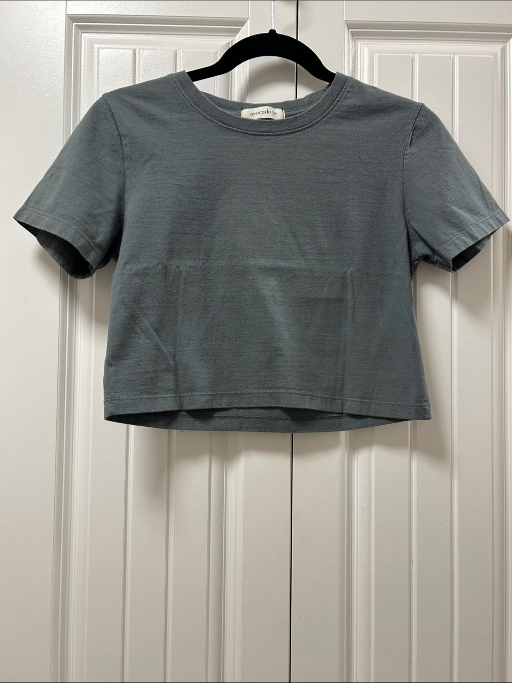Cropped Tshirt - Slate Green